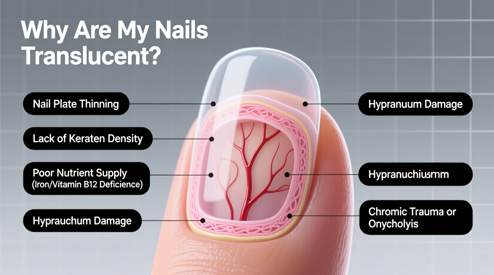 why are my nails translucent causes and what to do