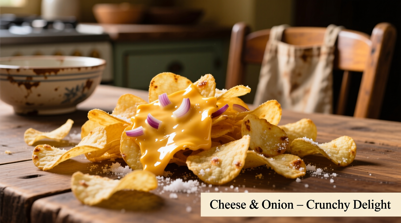 cheese and onion potato chips