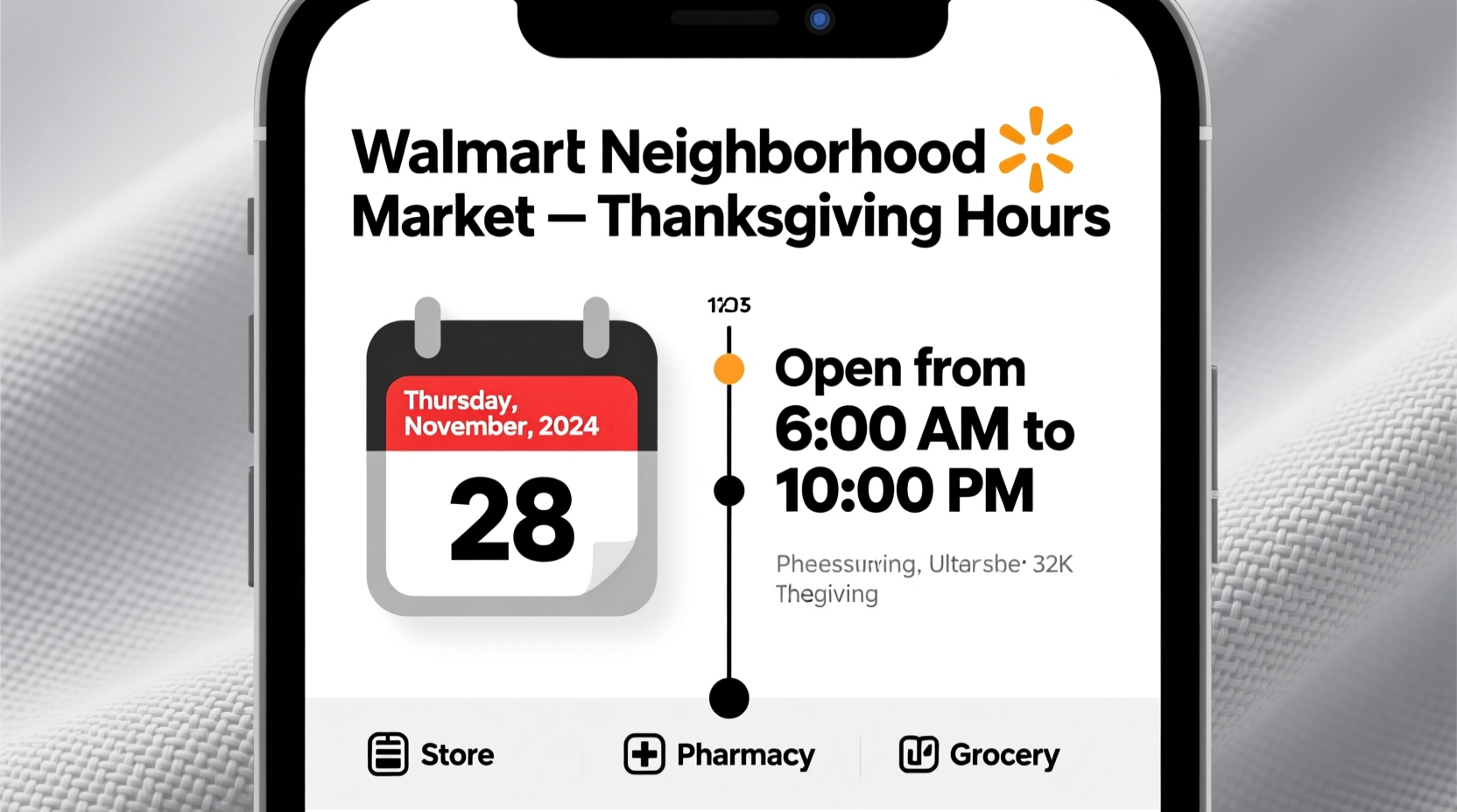 is walmart neighborhood market open on thanksgiving