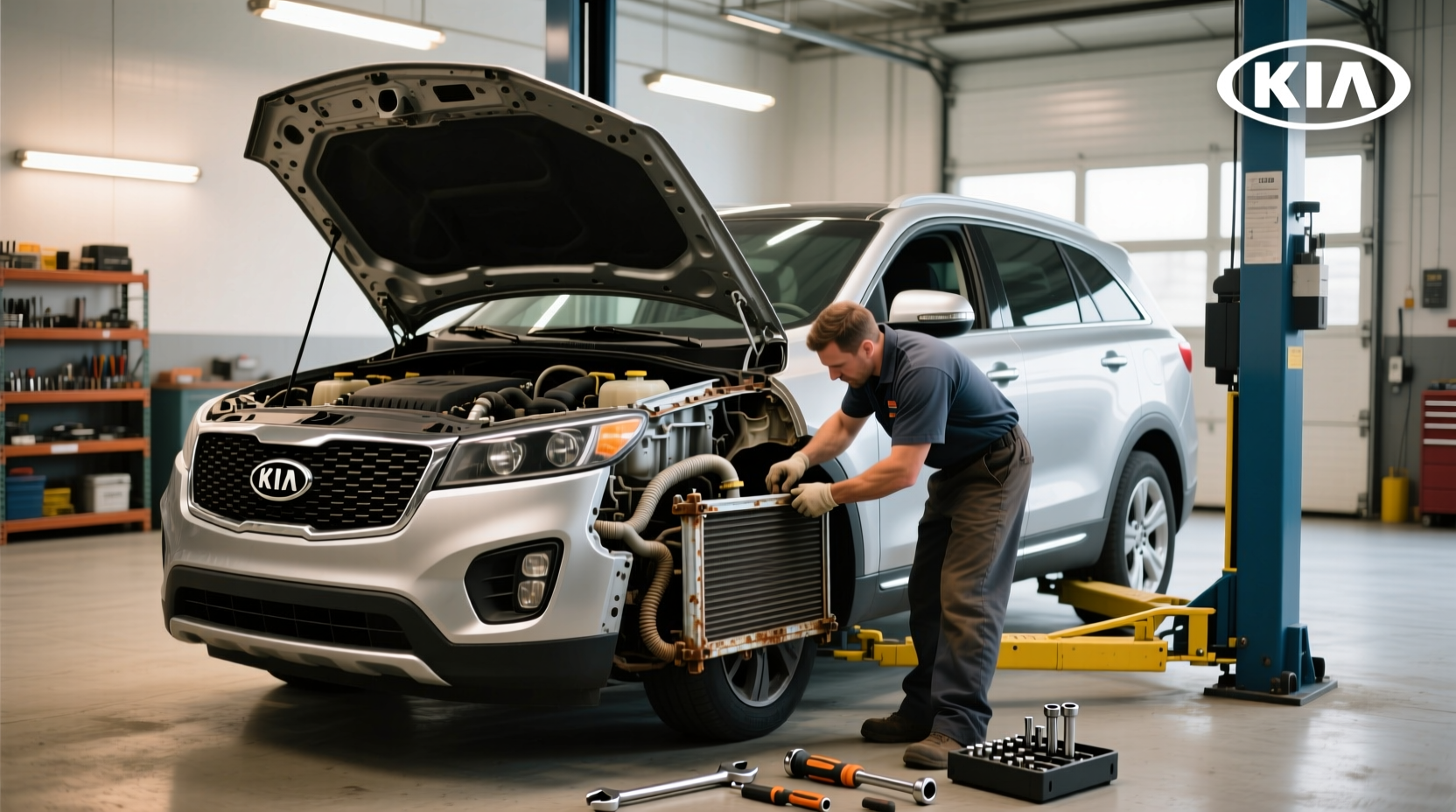2011 kia sorento radiator replacement guide