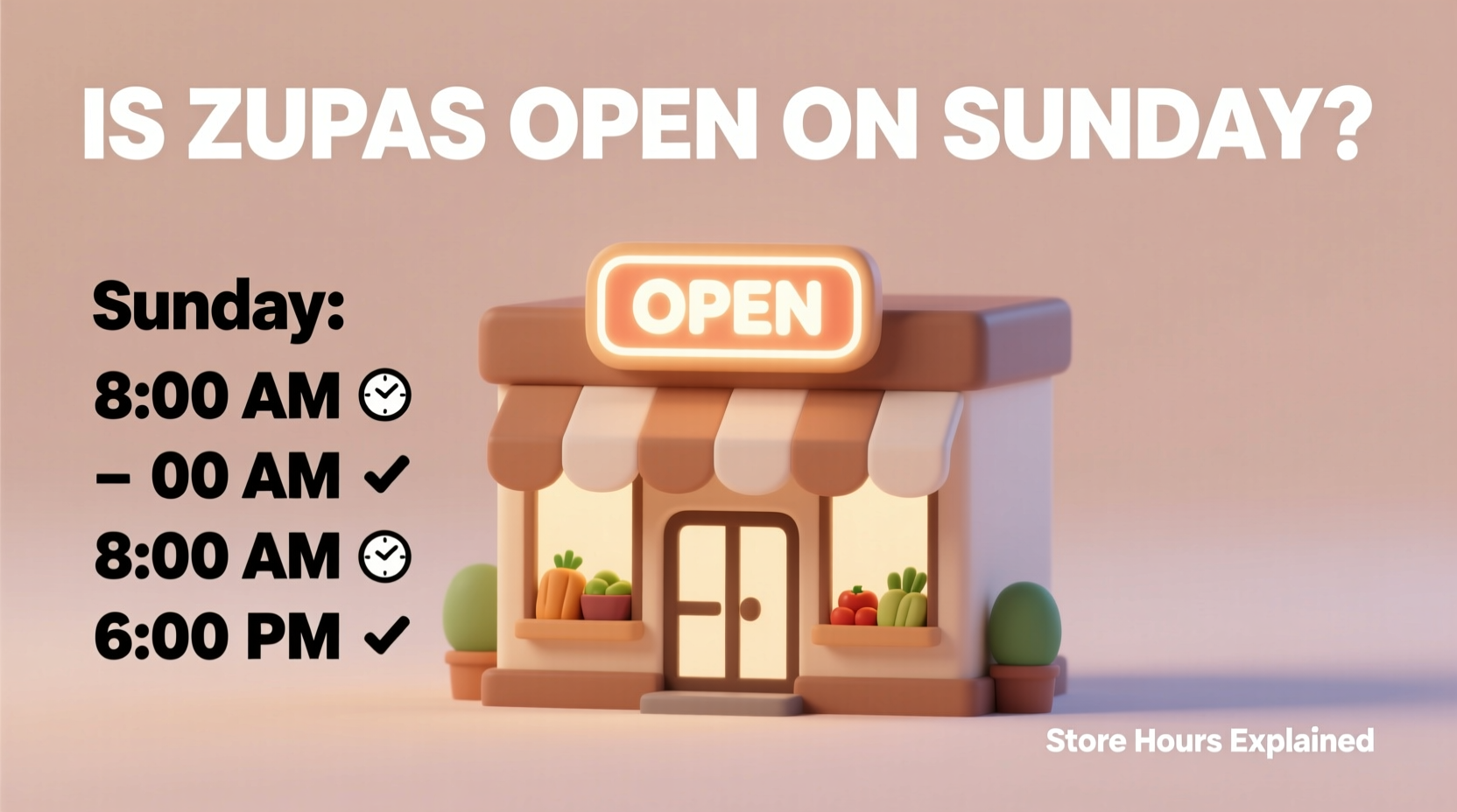 is zupas open on sunday