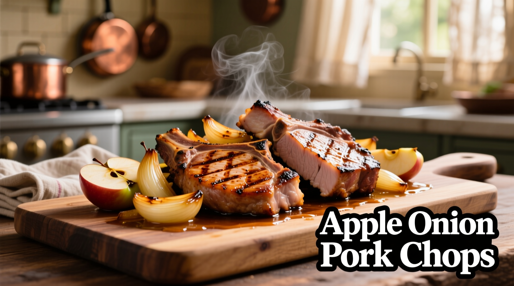 apple onion pork chops