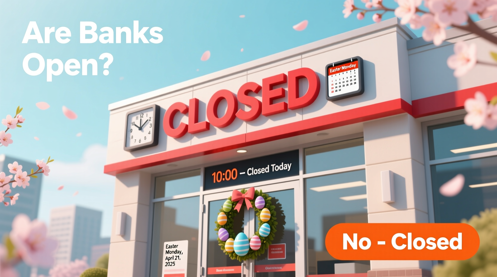 are banks open easter monday 2025
