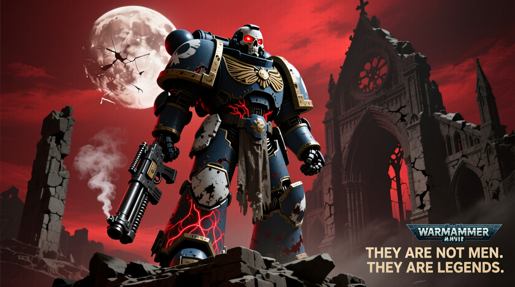 why are space marines so big size armor lore explained