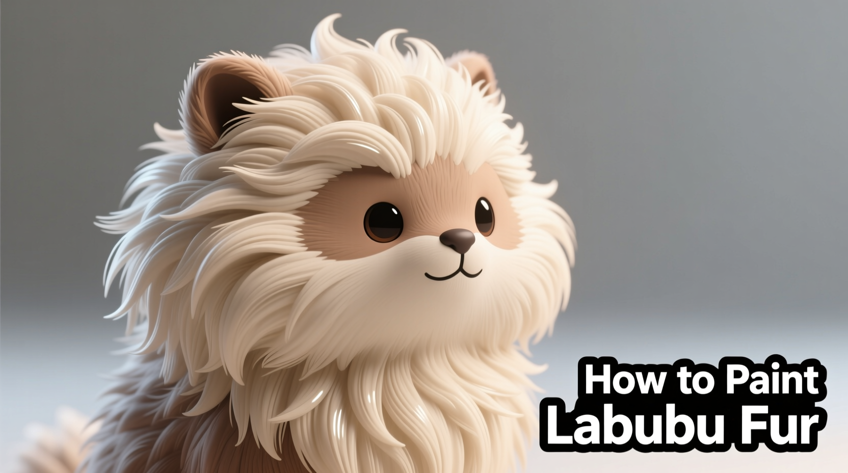 how to paint labubu fur