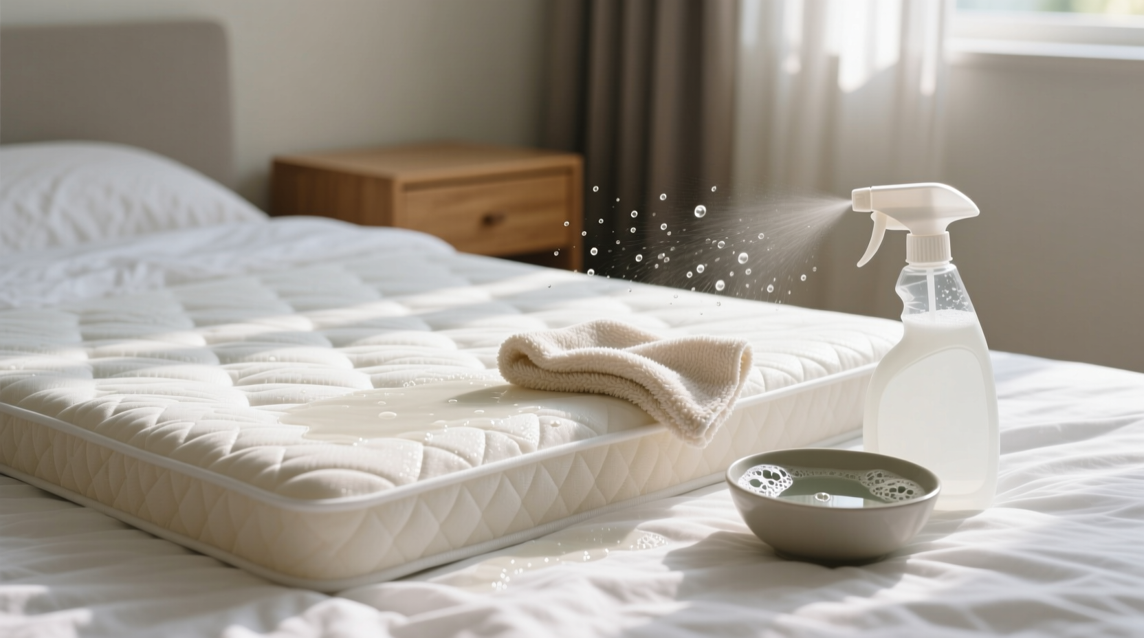 how to clean a foam mattress topper