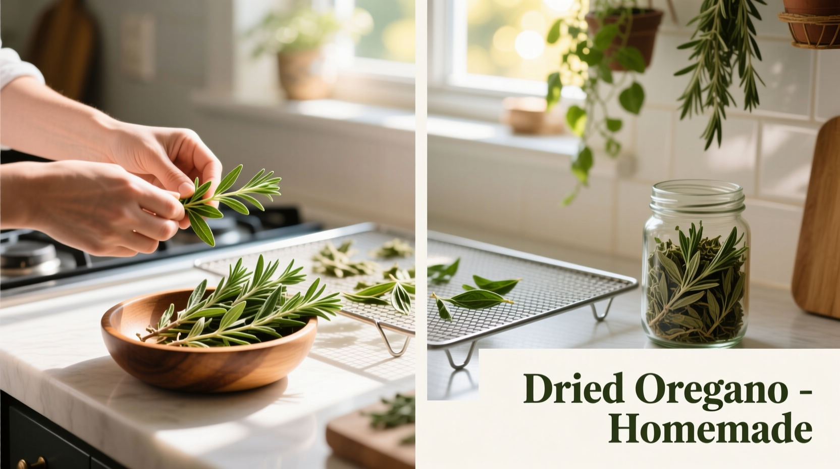 how to make dried oregano