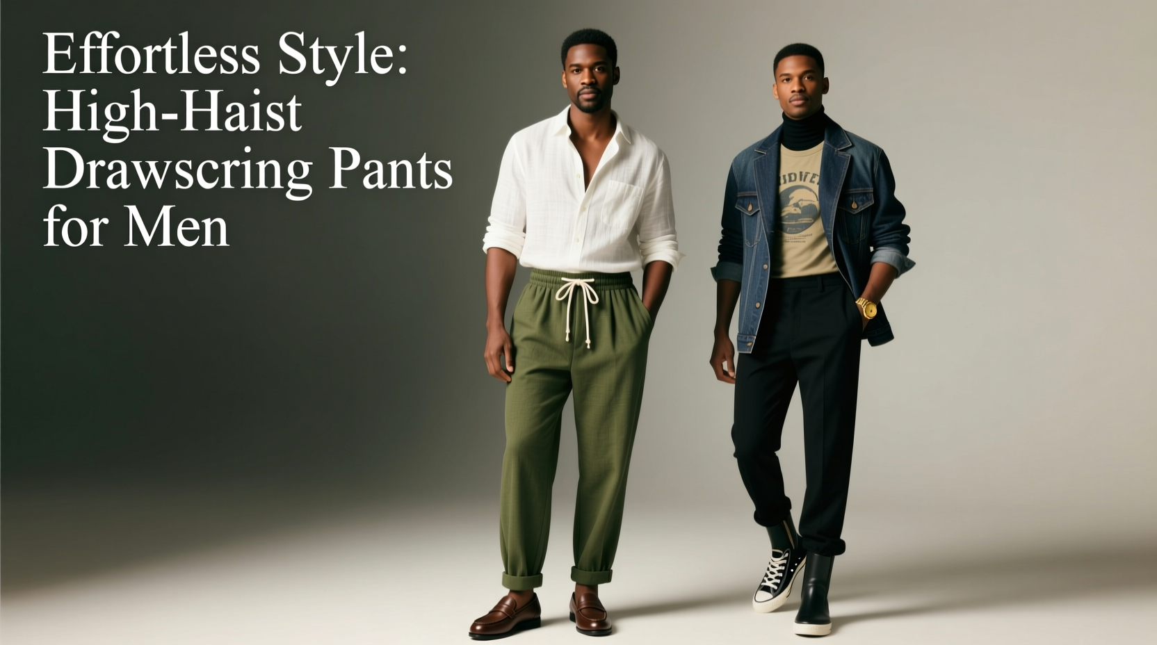 effortless ways to style high waist drawstring pants for men tips for every occasion