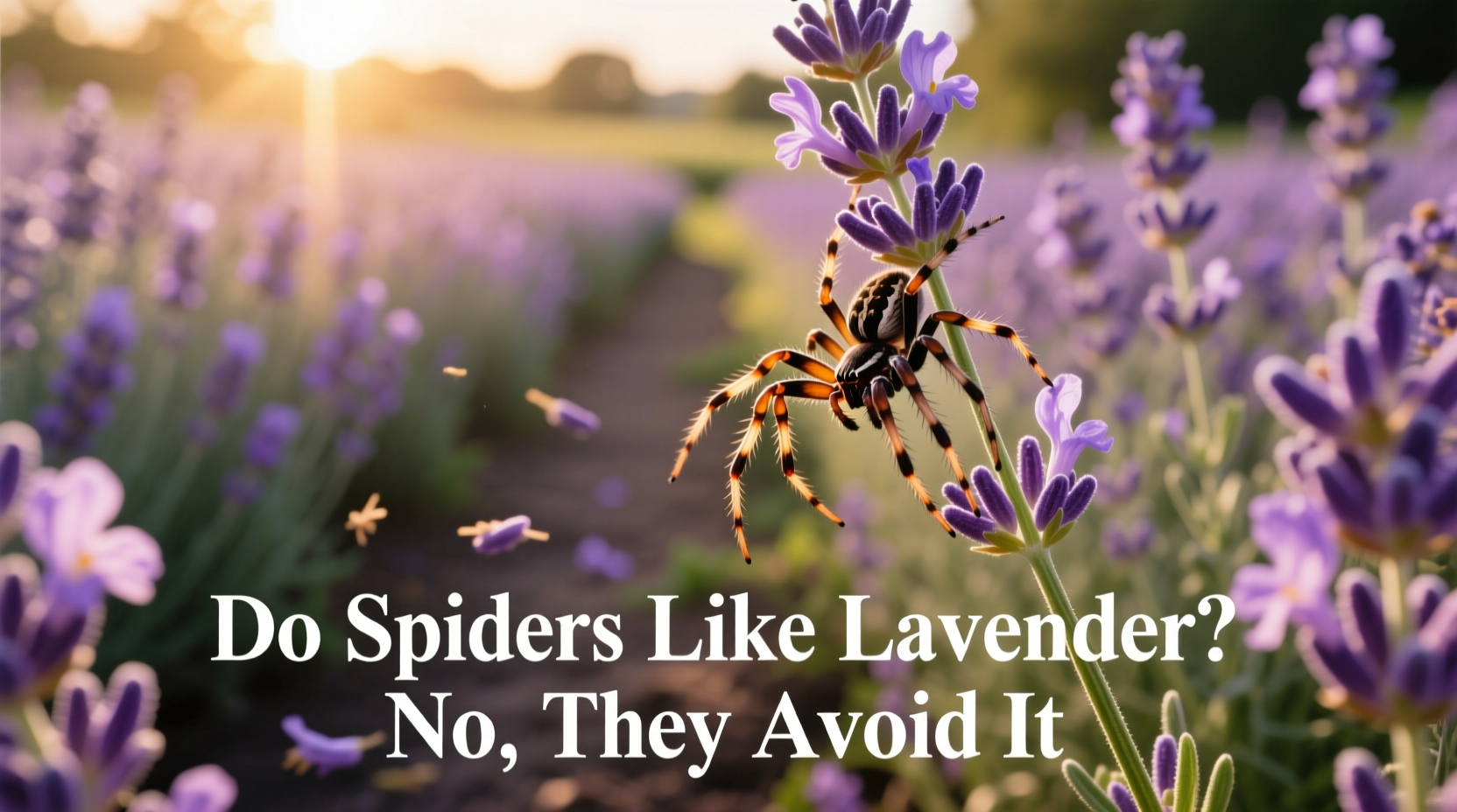 do spiders like lavender