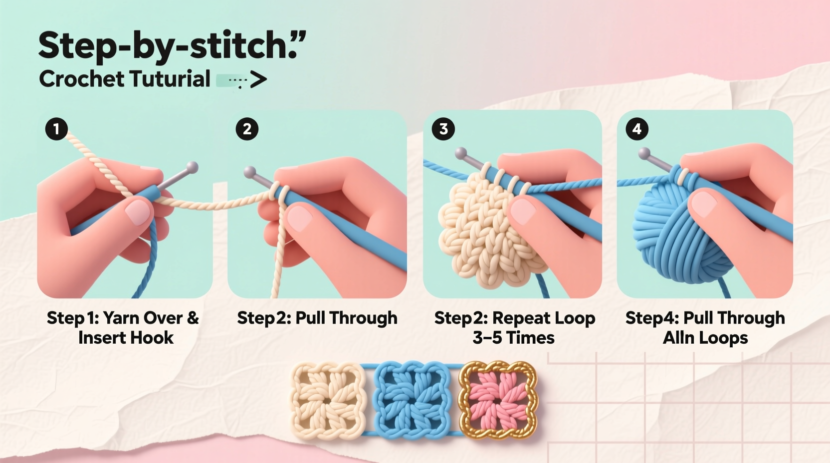 mastering the puff stitch a step by step guide for beautiful crochet textures 2