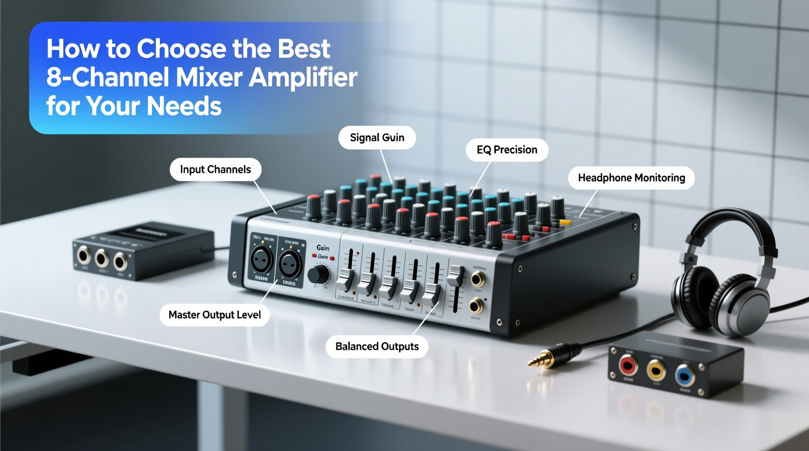 mixer amplifier 8 channels