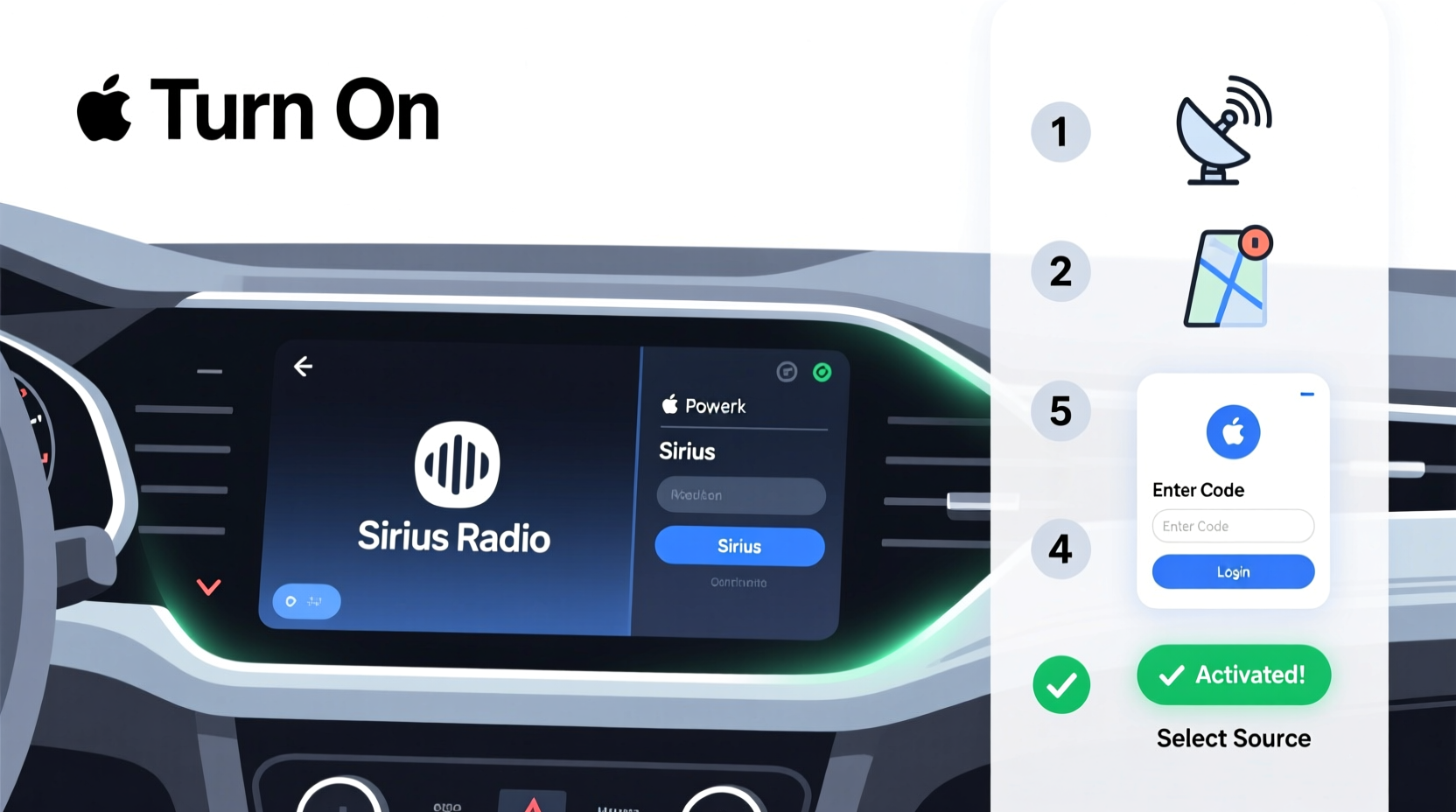 how to activate sirius radio in my car