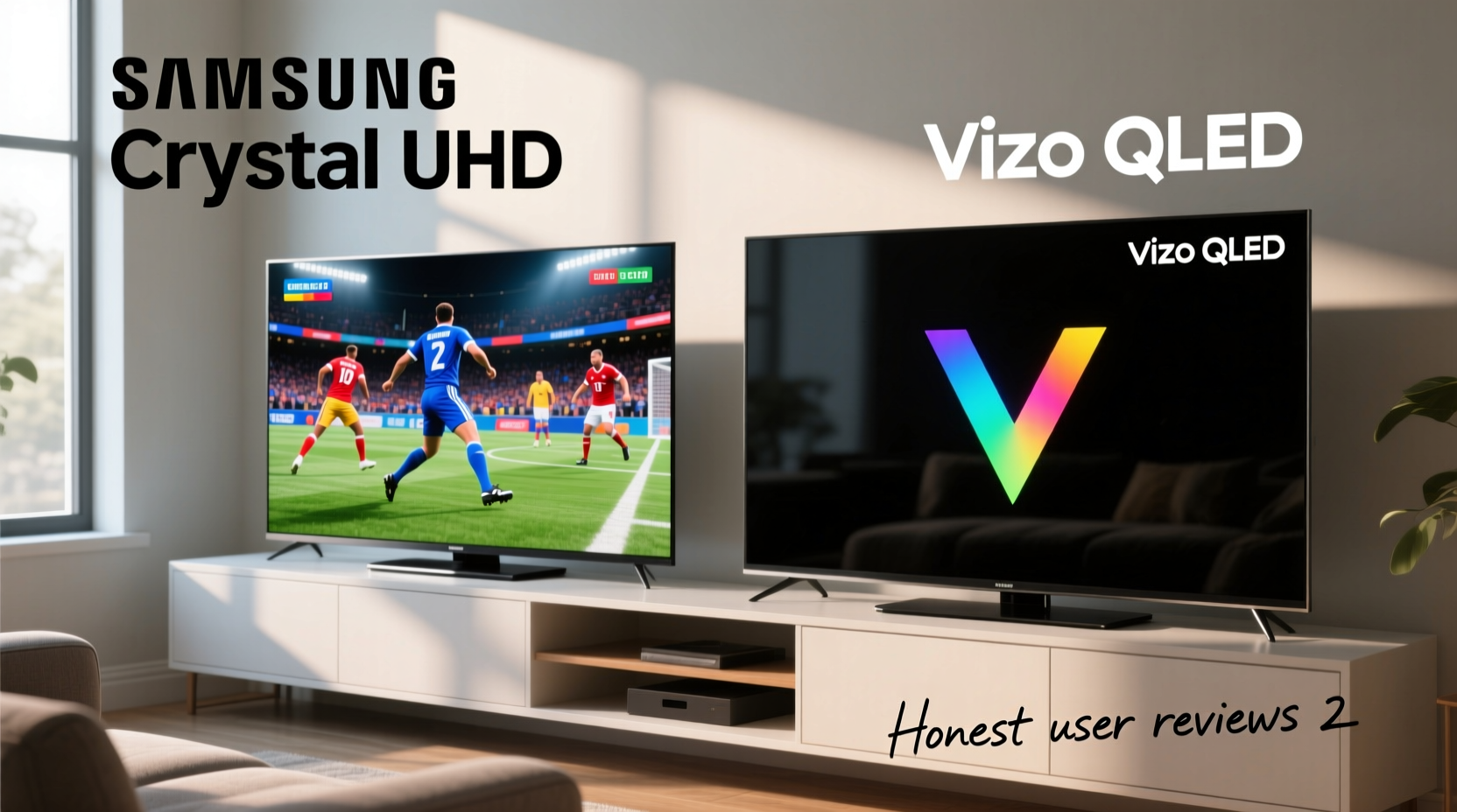 is samsung crystal uhd really that much worse than vizio qled honest user reviews 2