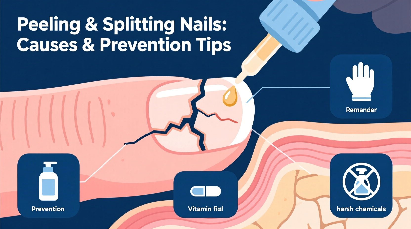 peeling splitting nails causes treatment prevention tips
