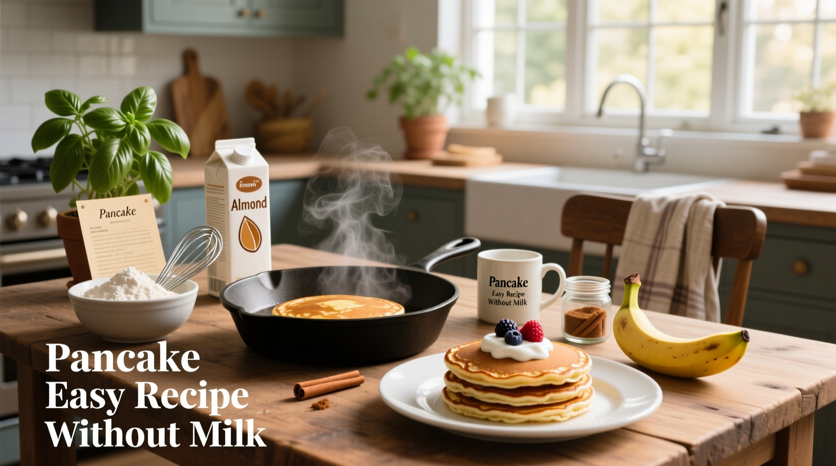 easy pancake recipe without milk