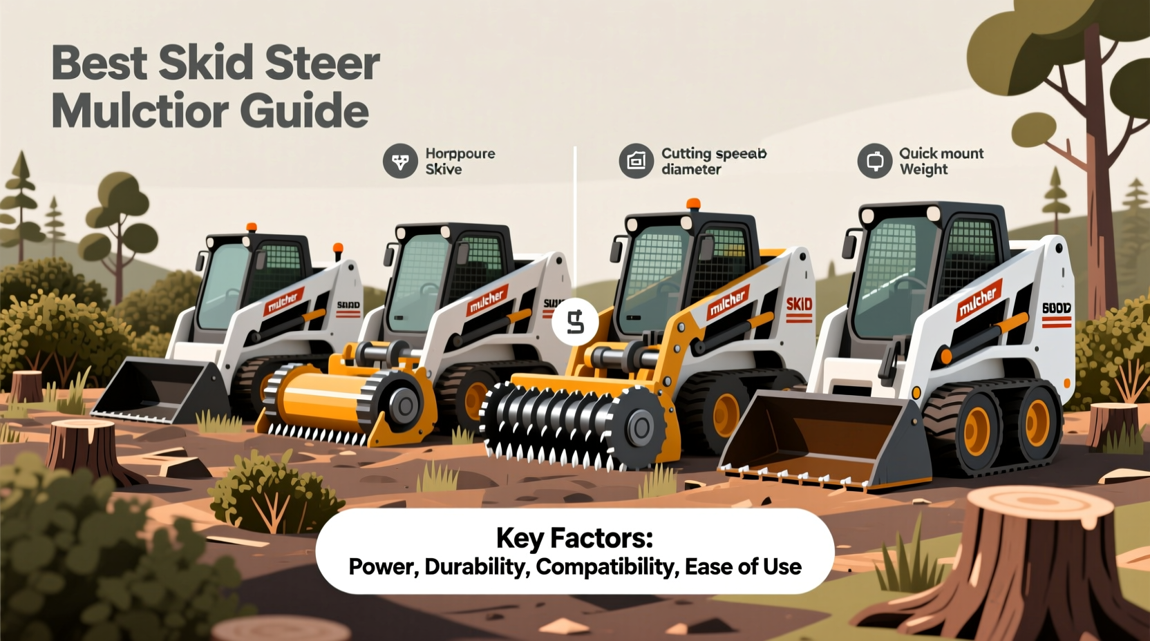 How to Choose the Best Skid Steer Mulcher for Your Land Clearing Needs