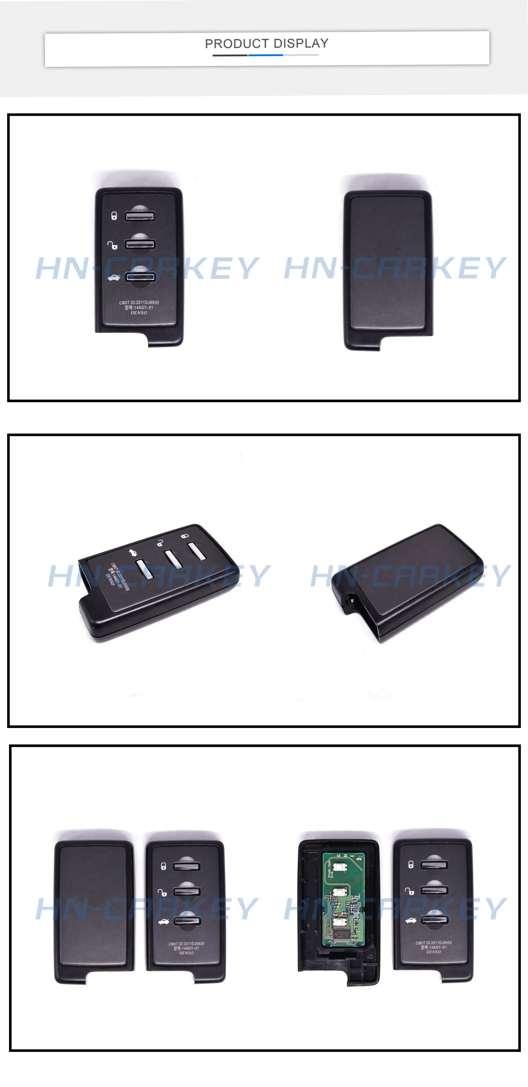 Genuine 3buttons 315MHz Keyless Smart Remote Entry Fob with 4D chip  271451-7210 , FCCID 14AGY-01