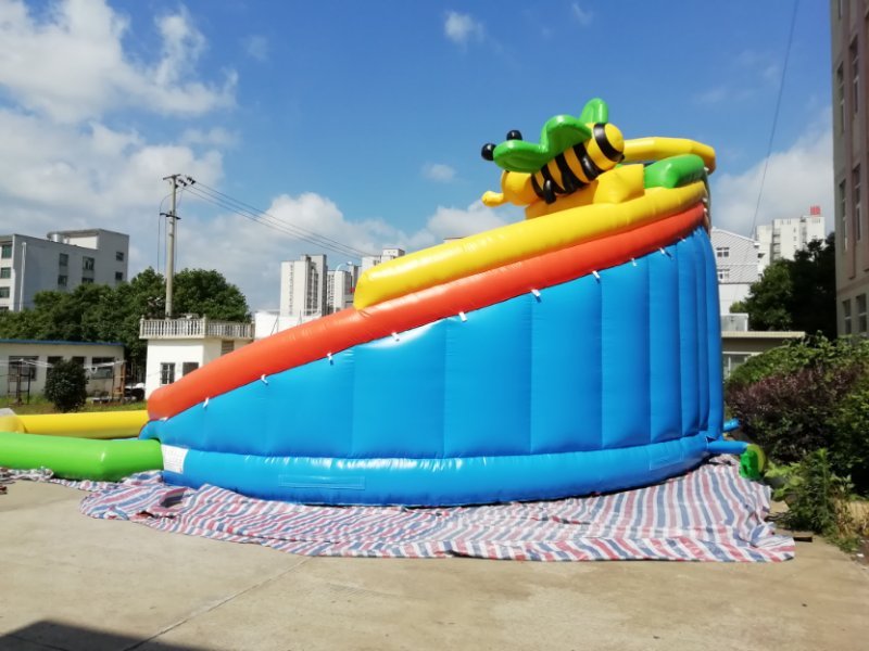 商业游乐园充气水滑梯充气地下水公园巨型陆地水上公园充气滑梯带游泳