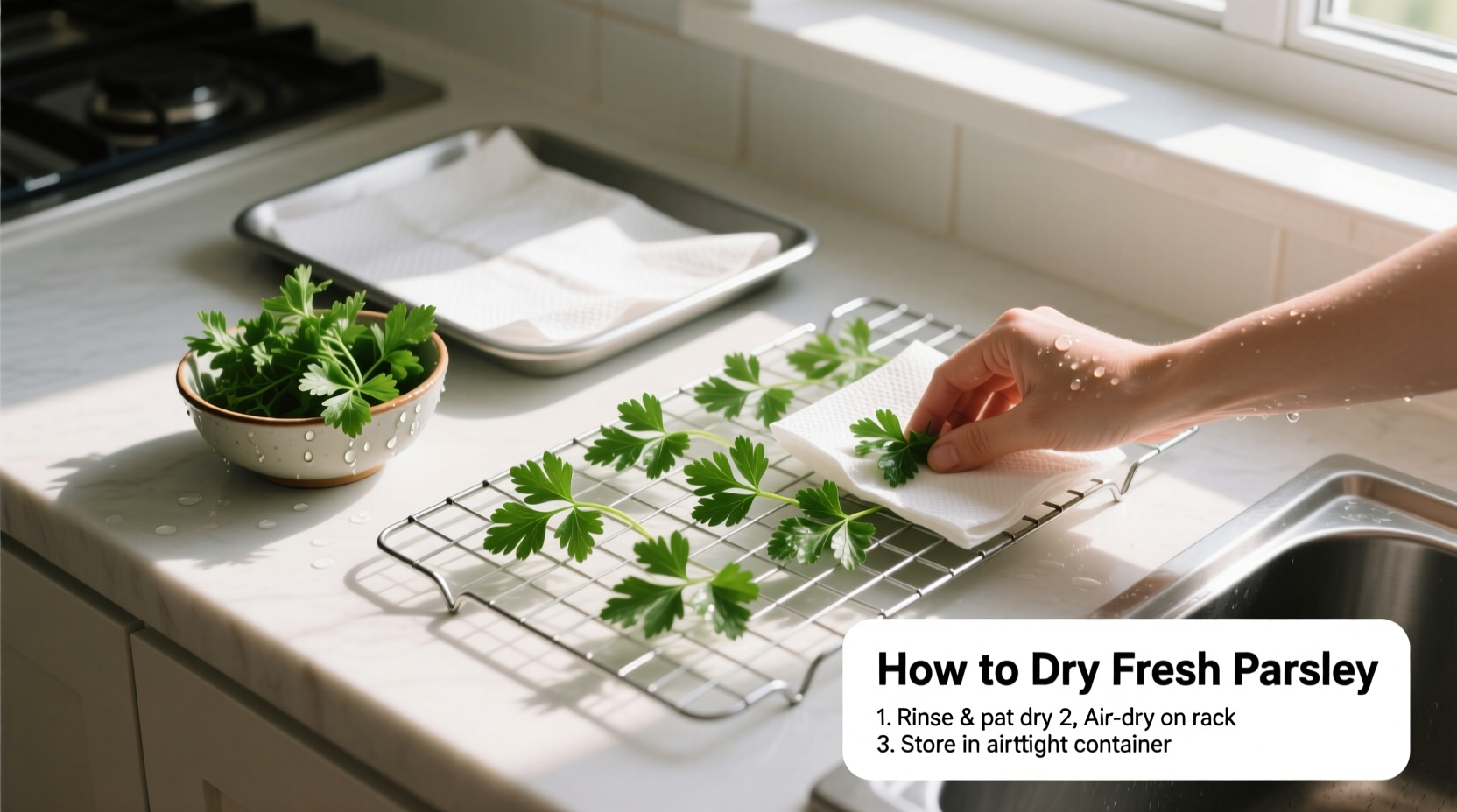 How to Dry Fresh Parsley: 4 Methods That Preserve Flavor