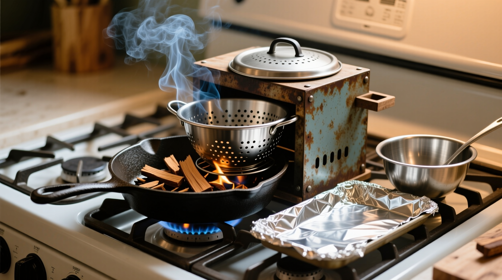 build your own stovetop smoker with kitchen gear you al