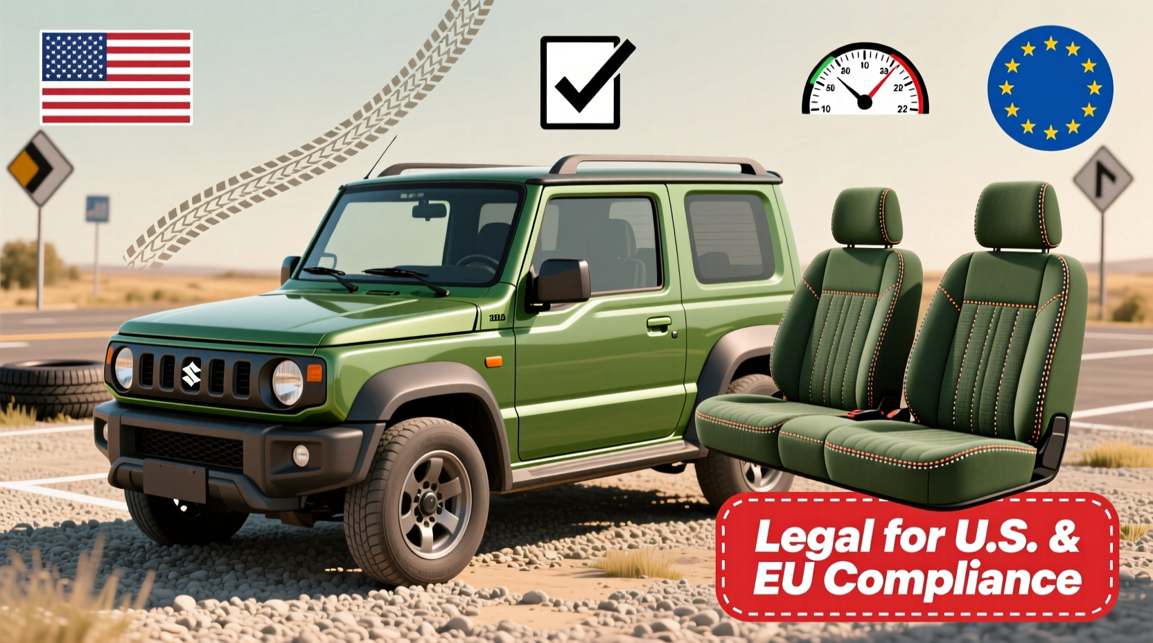 seat cover legality jimny 5door 2026