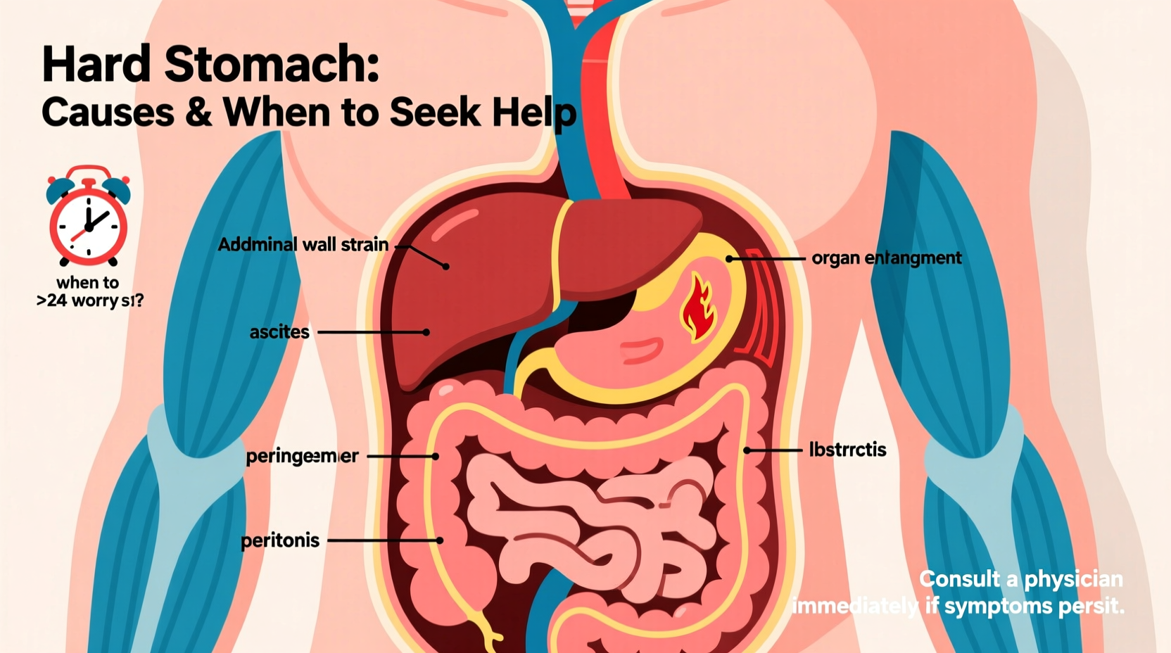 hard stomach what causes it and when to worry