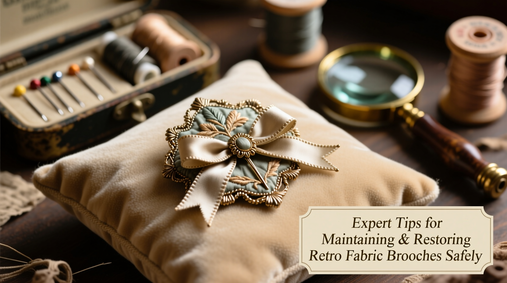 expert tips for maintaining and restoring retro fabric brooches safely