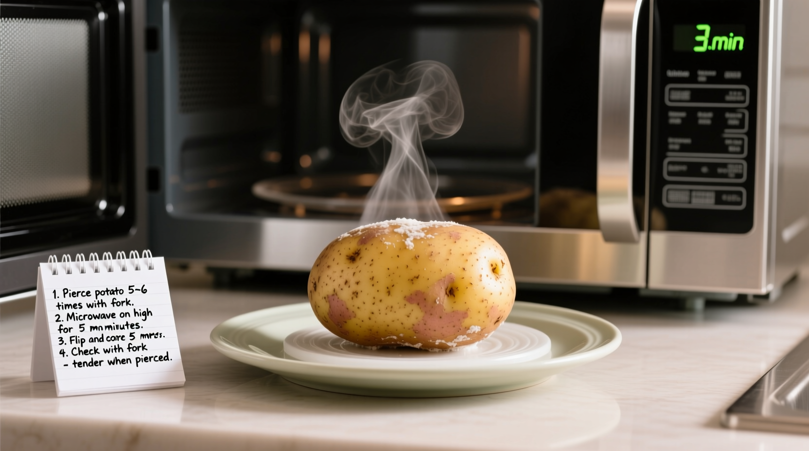 how to cook a potato in the microwave