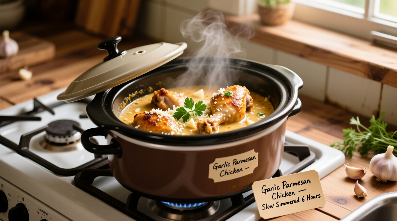 Perfect Garlic Parmesan Chicken Crock Pot Recipe