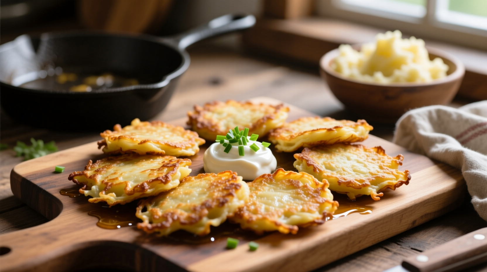 potato latkes from mashed potatoes