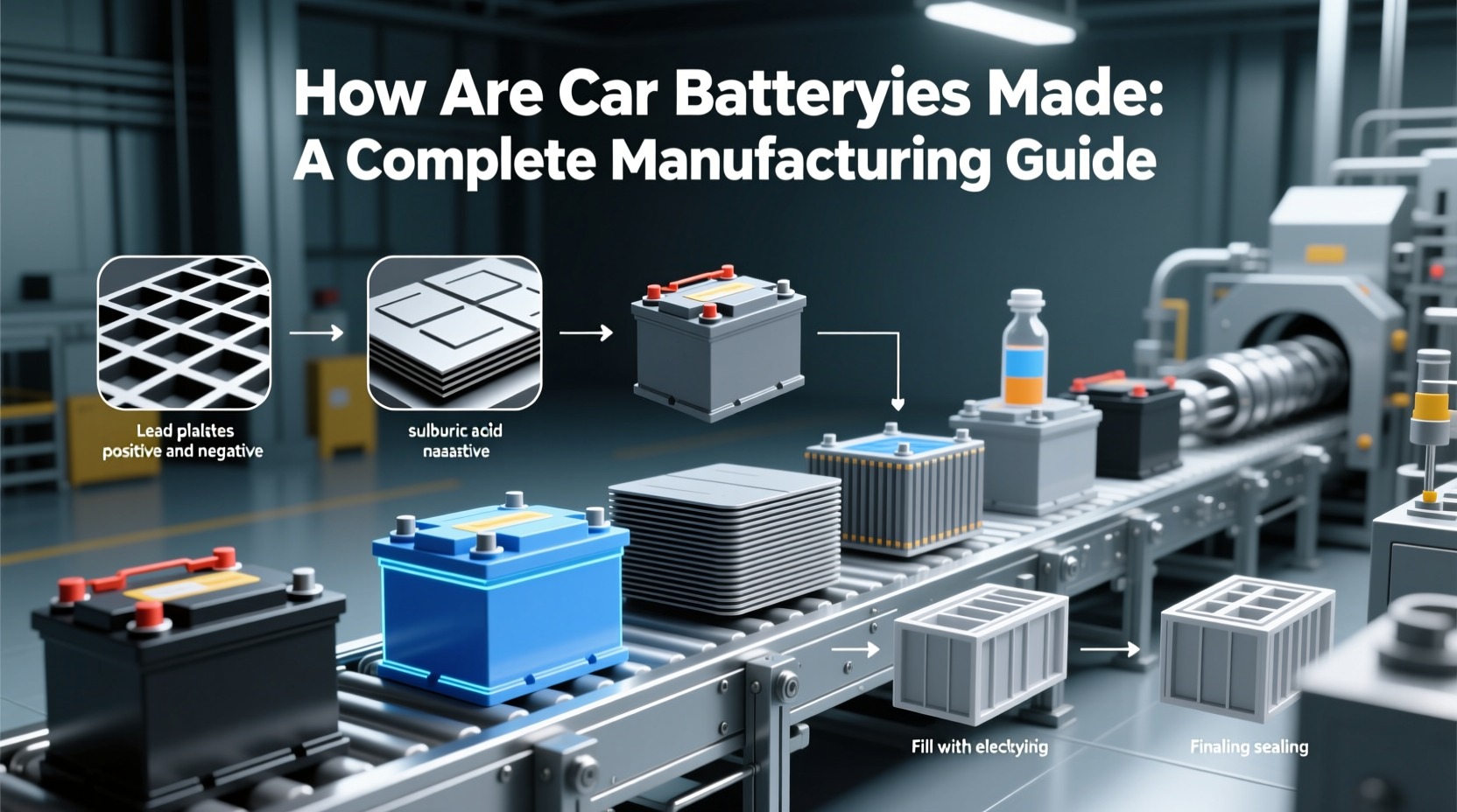 how are car batteries made