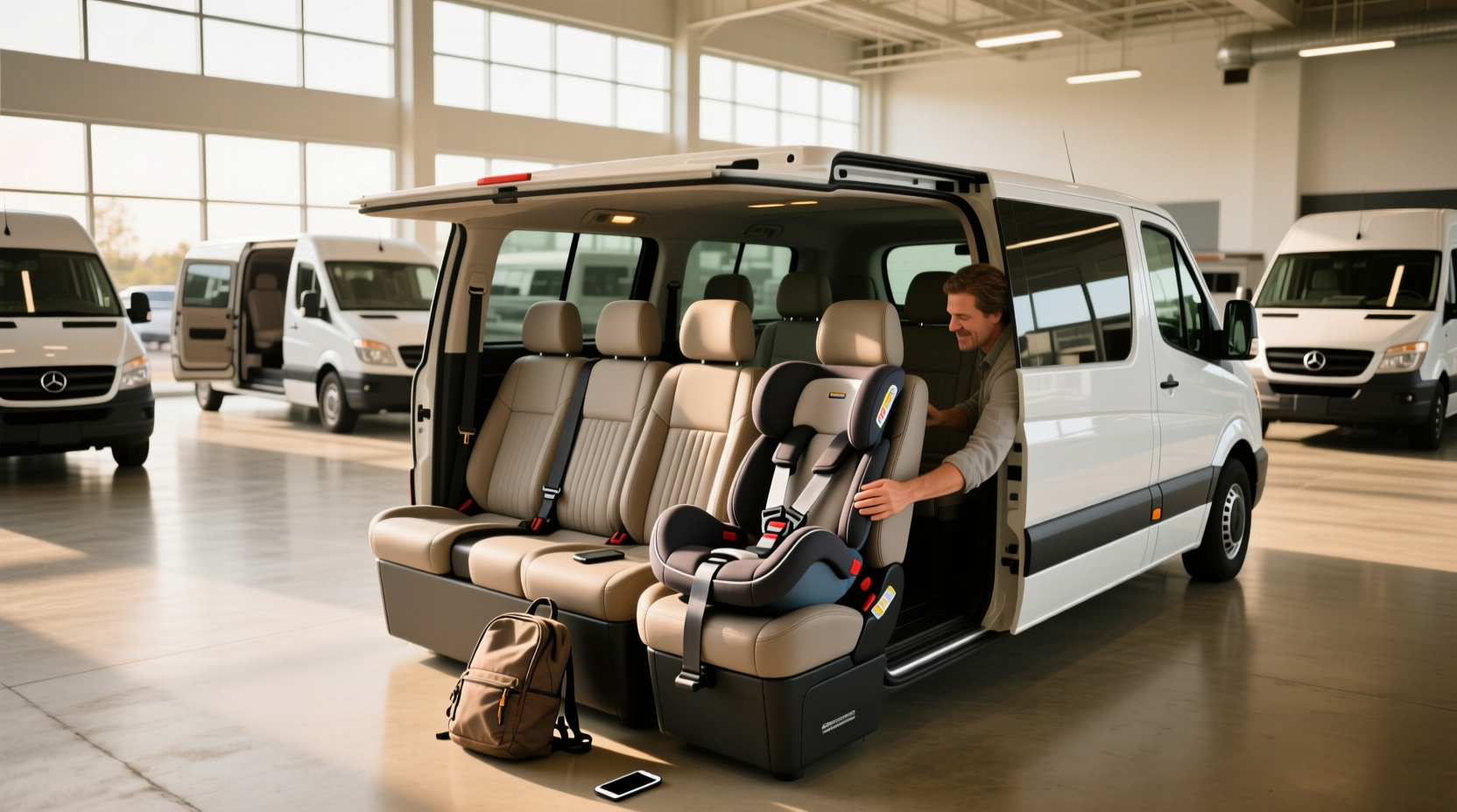 How to Choose 15 Passenger Van Seats for Sale, Can You Put a Car Seat in a 15-Passenger Van?