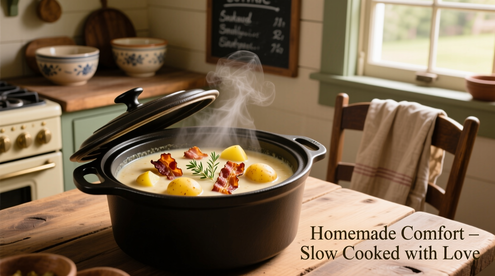 Perfect Potato Bacon Slow Cooker Soup Recipe