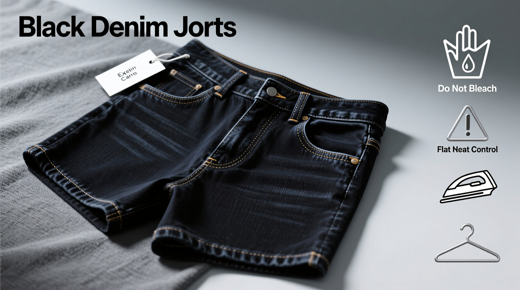 expert tips for washing and caring for black denim jorts to keep them looking sharp