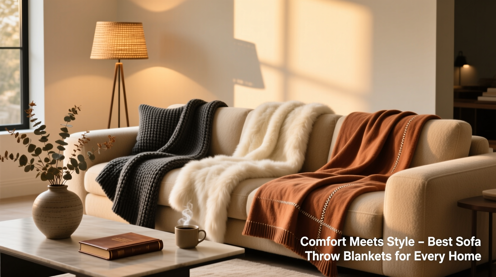 comfort meets style with best sofa throw blankets for every home