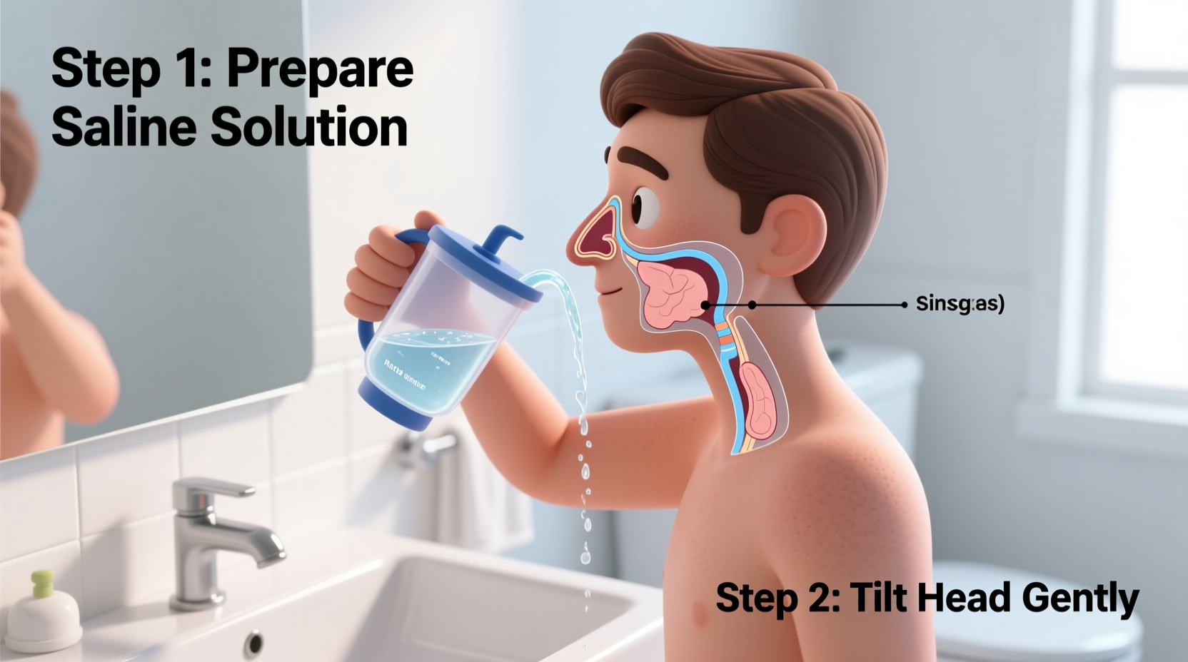 mastering sinus rinse a step by step guide for effective and comfortable nasal care