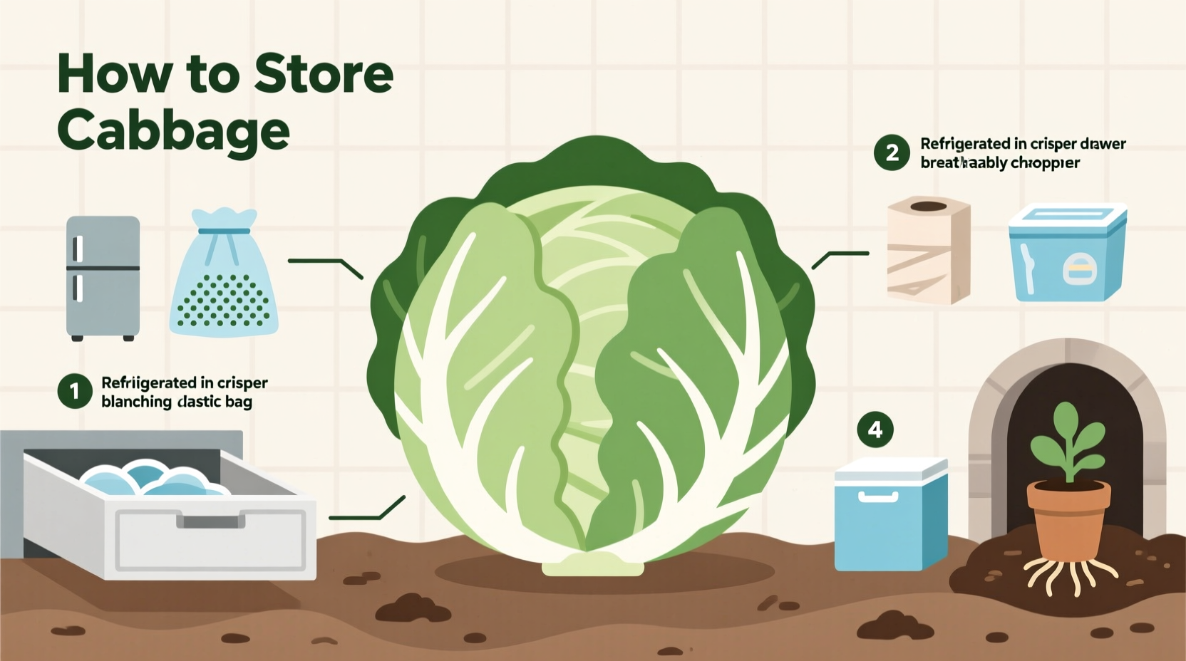 how to store cabbage