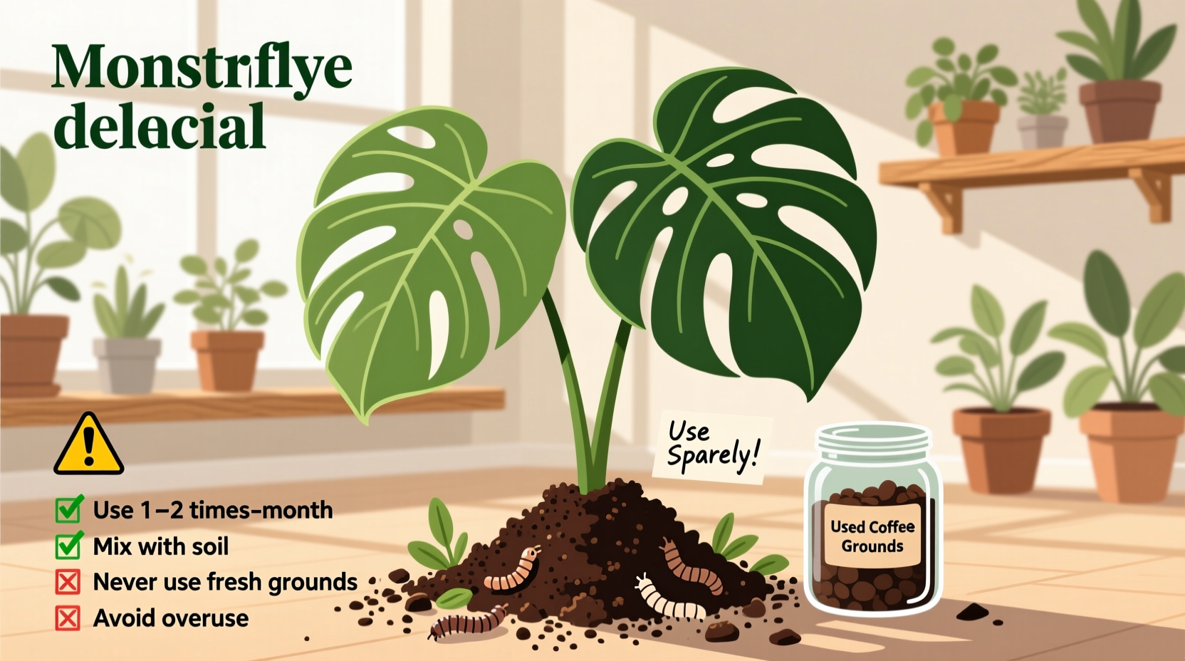 Do Monsteras Like Coffee Grounds? Safe Usage Tips