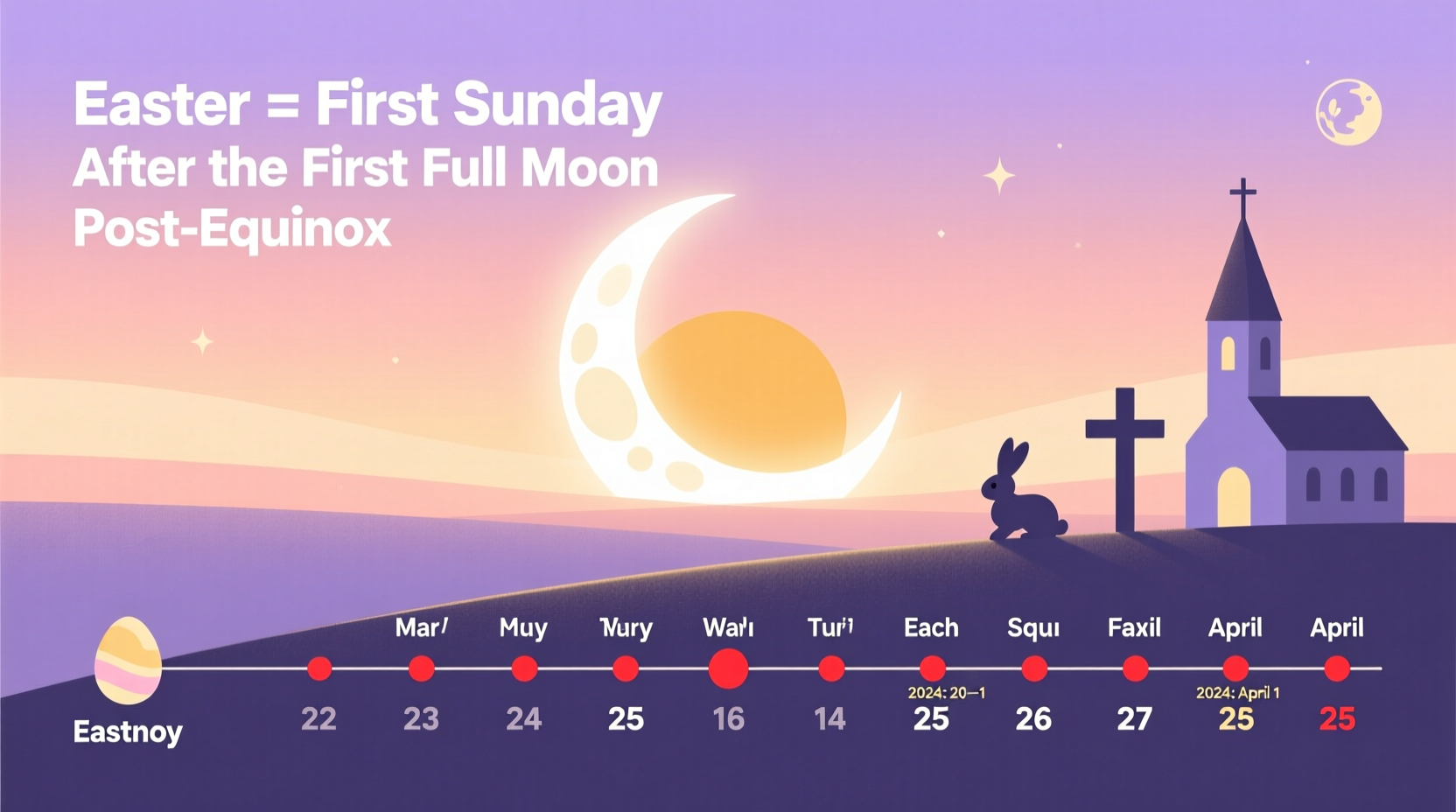 why easter moves around