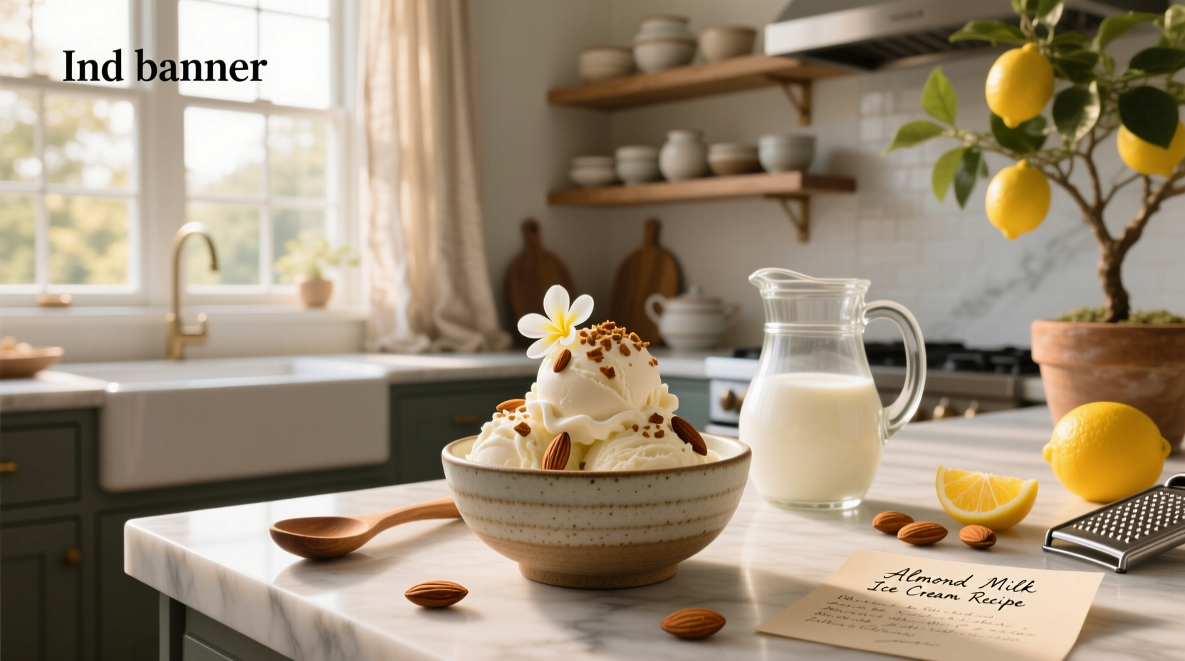 almond milk ice cream recipe guide