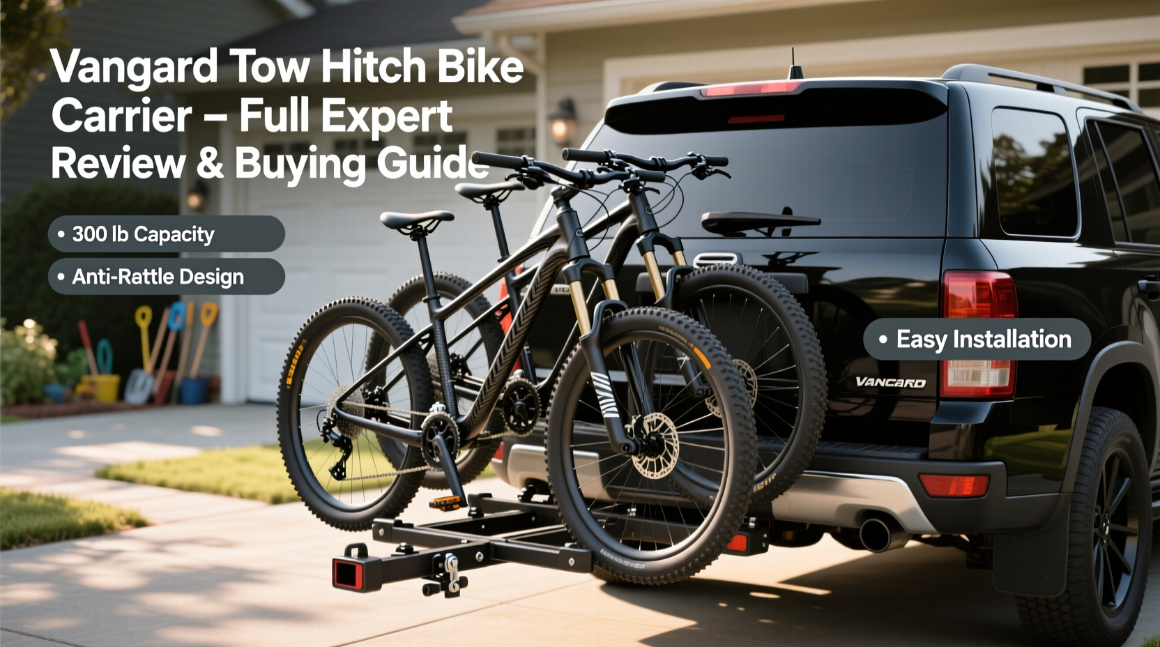 vanguard tow hitch bike carrier