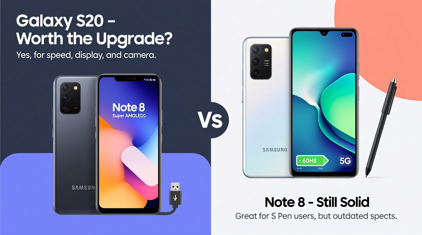 is the samsung galaxy s20 a worthy upgrade from the note 8 or should i just keep my old phone