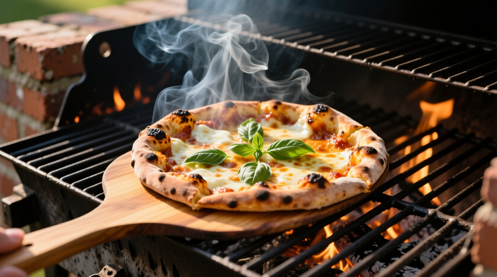 how to grill pizza