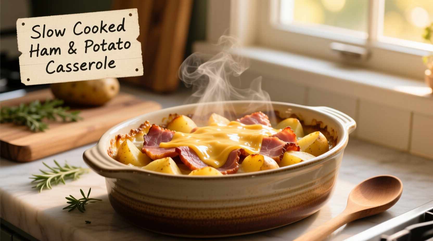 Perfect Slow Cooker Ham and Potato Casserole Recipe