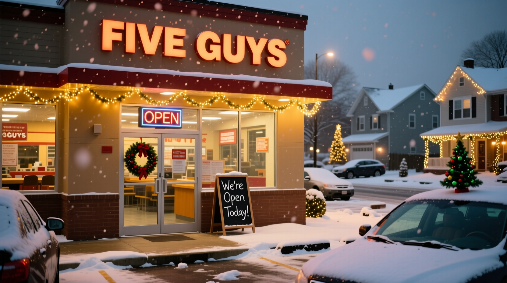is five guys open on christmas day
