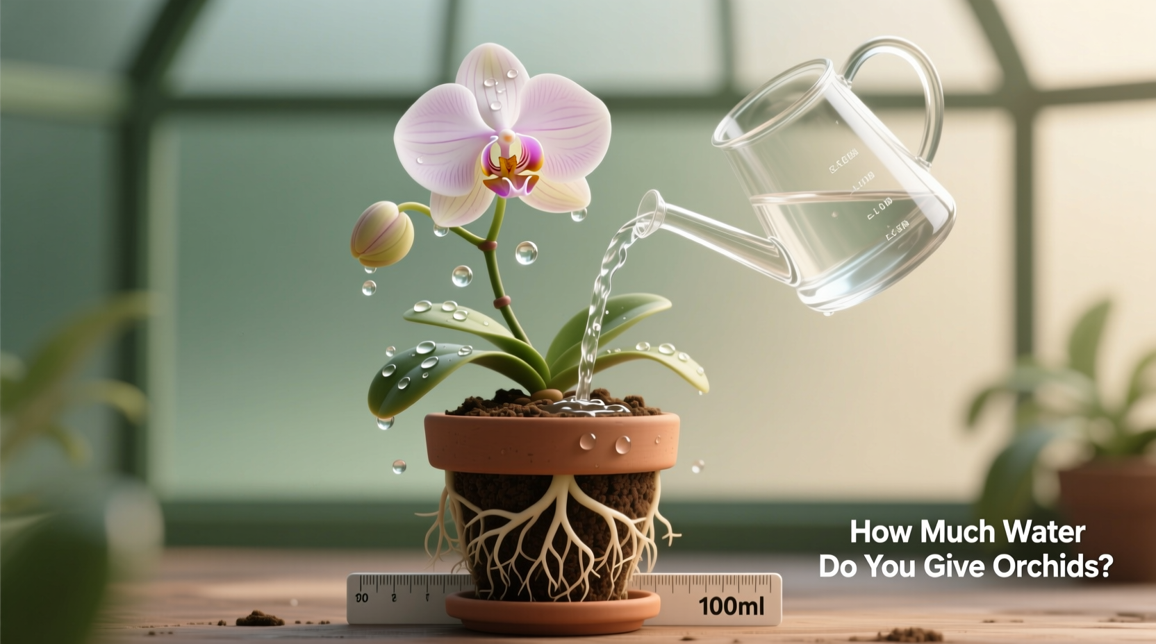 how much water do you give orchids