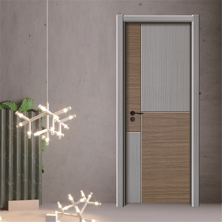 LS-040 Prettywood Low Price Interior Design Wooden Plastic PVC Bathroom WPC Doors