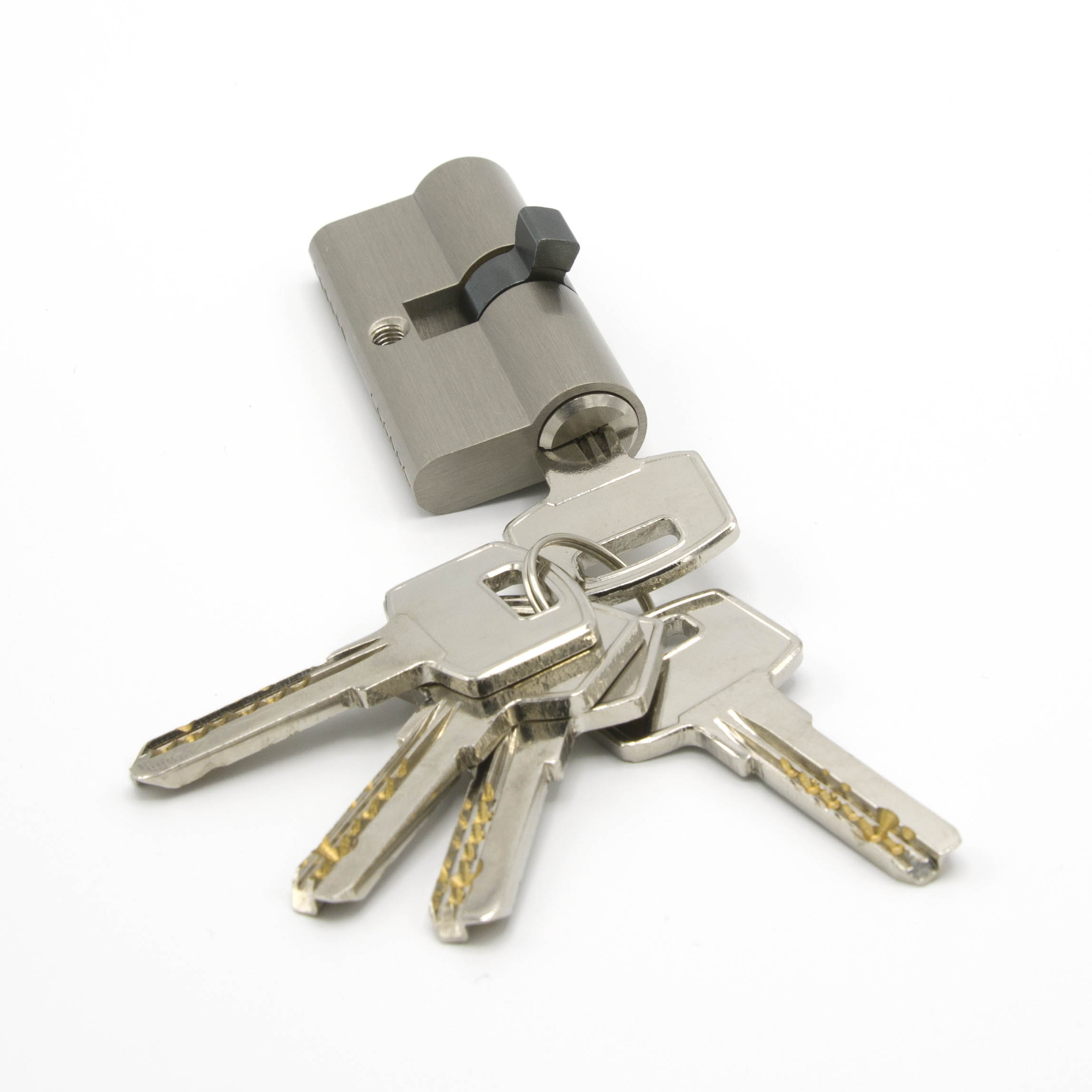 6 pin BSN Euro Profile Key Cylinder Lock with 5pc Computer keys