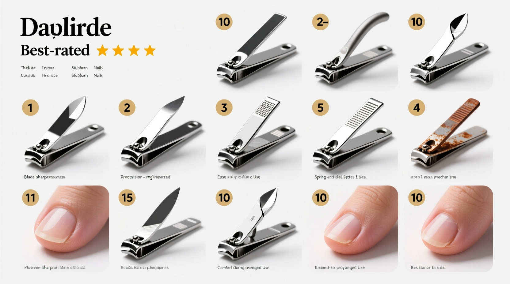 top 10 best rated toenail clippers for thick and stubborn nails