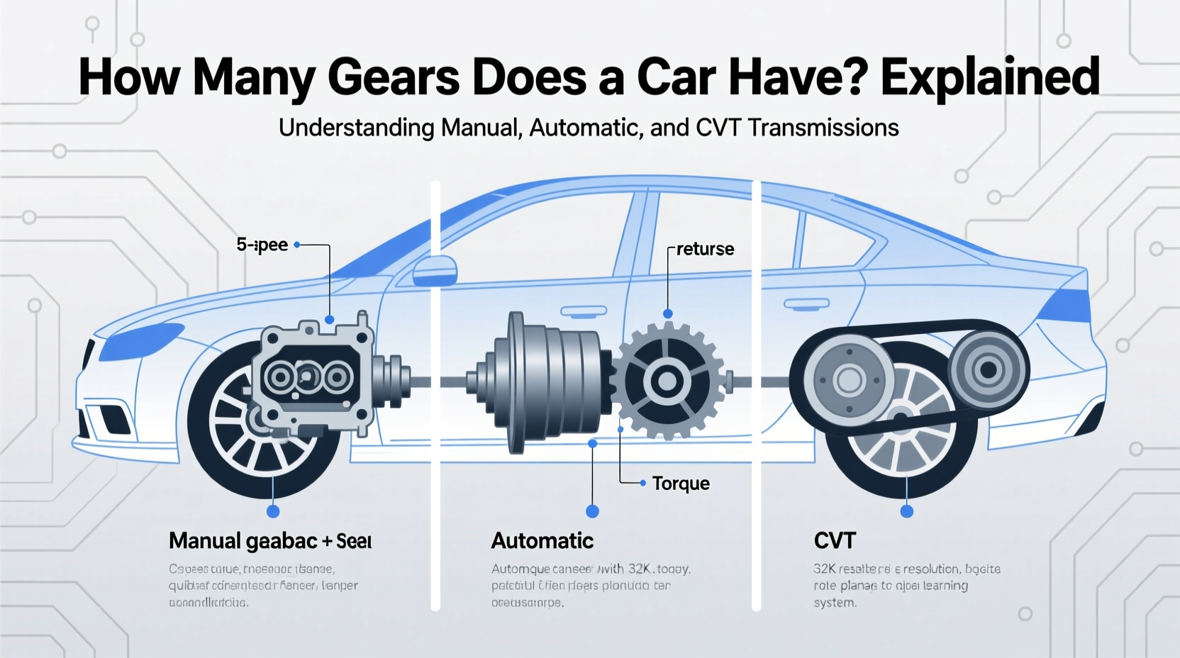 how many gears does a car have